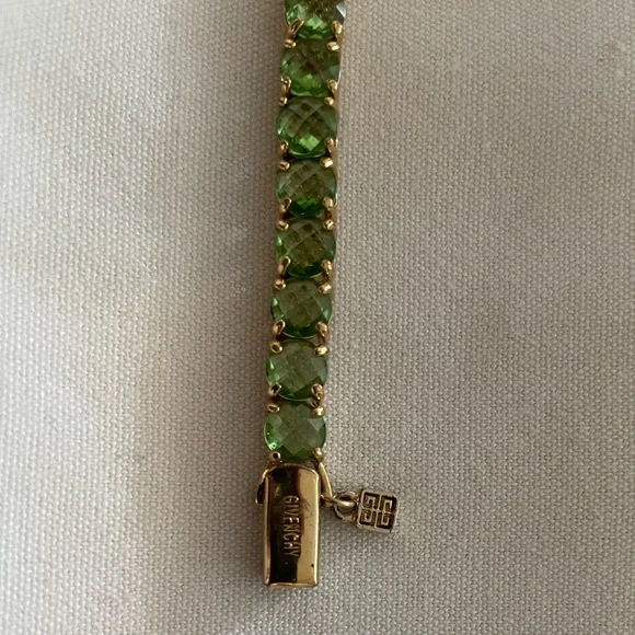 Givenchy Peridot Green Tennis Bracelet - Picture 2 of 3